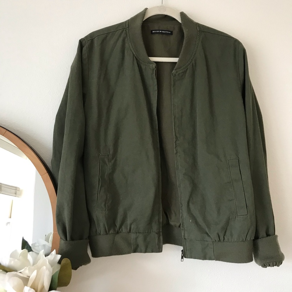 Army Green Bomber Jacket